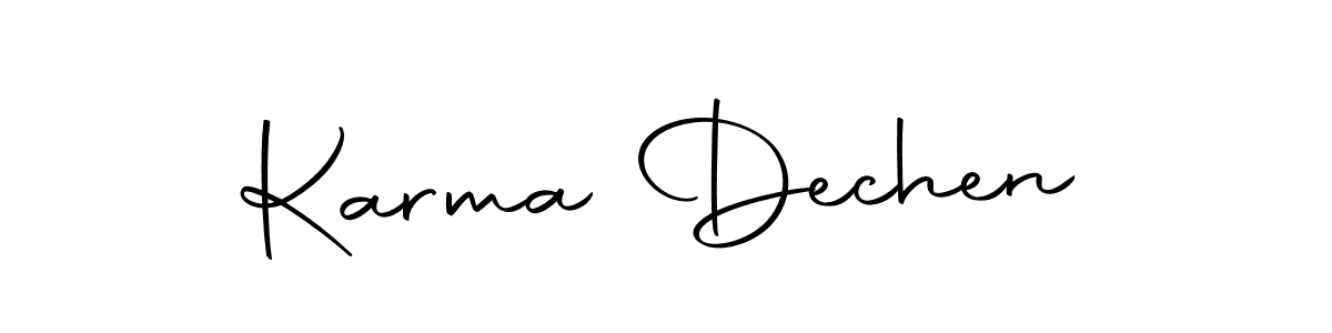 Karma Dechen stylish signature style. Best Handwritten Sign (Autography-DOLnW) for my name. Handwritten Signature Collection Ideas for my name Karma Dechen. Karma Dechen signature style 10 images and pictures png