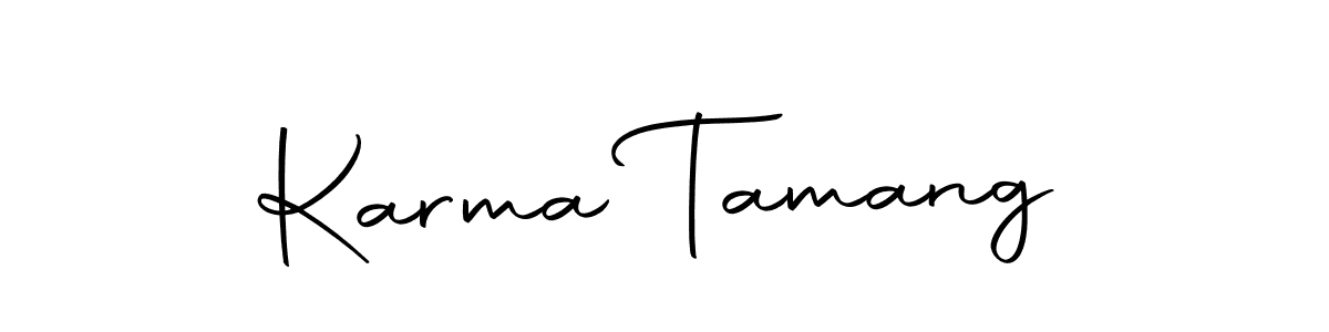 Karma Tamang stylish signature style. Best Handwritten Sign (Autography-DOLnW) for my name. Handwritten Signature Collection Ideas for my name Karma Tamang. Karma Tamang signature style 10 images and pictures png