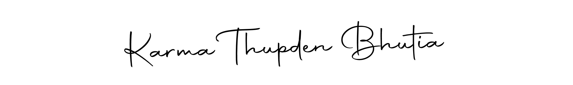 Make a beautiful signature design for name Karma Thupden Bhutia. With this signature (Autography-DOLnW) style, you can create a handwritten signature for free. Karma Thupden Bhutia signature style 10 images and pictures png