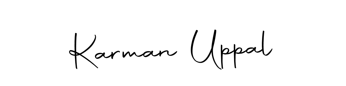 Make a beautiful signature design for name Karman Uppal. With this signature (Autography-DOLnW) style, you can create a handwritten signature for free. Karman Uppal signature style 10 images and pictures png