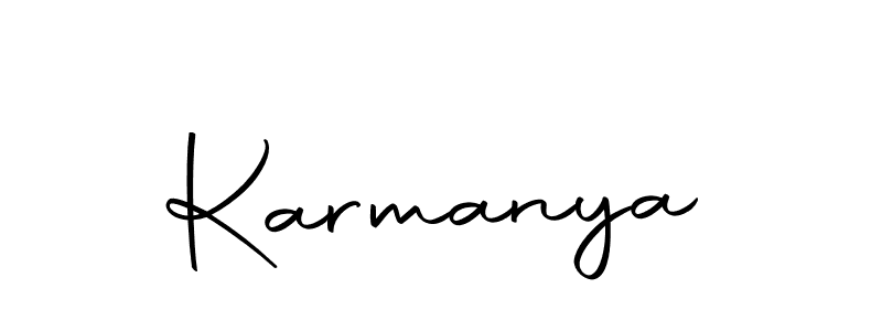 if you are searching for the best signature style for your name Karmanya. so please give up your signature search. here we have designed multiple signature styles  using Autography-DOLnW. Karmanya signature style 10 images and pictures png