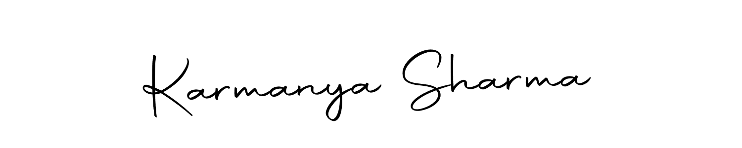 How to make Karmanya Sharma signature? Autography-DOLnW is a professional autograph style. Create handwritten signature for Karmanya Sharma name. Karmanya Sharma signature style 10 images and pictures png