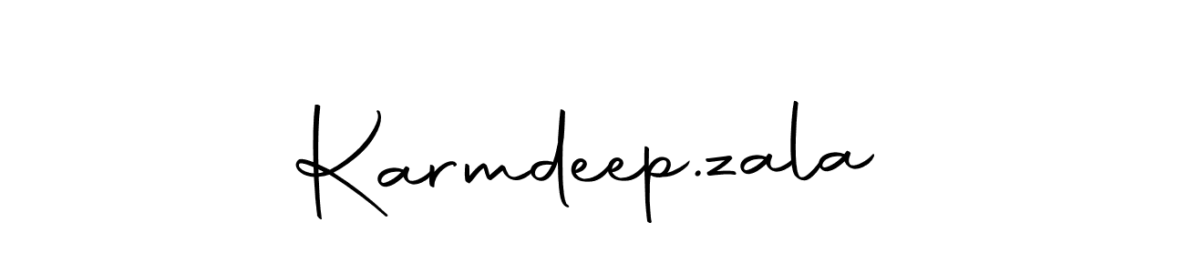 Also we have Karmdeep.zala name is the best signature style. Create professional handwritten signature collection using Autography-DOLnW autograph style. Karmdeep.zala signature style 10 images and pictures png