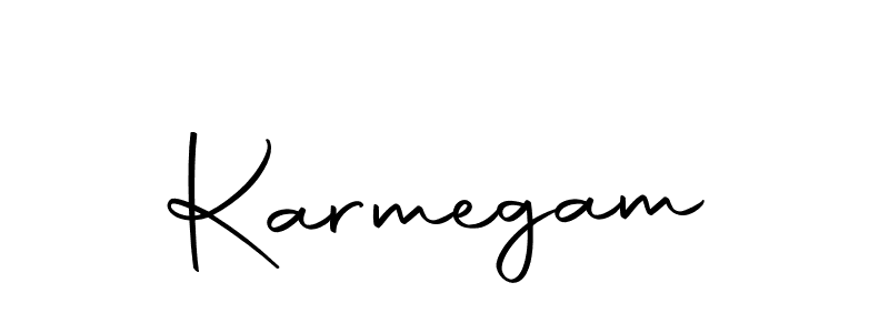 How to make Karmegam name signature. Use Autography-DOLnW style for creating short signs online. This is the latest handwritten sign. Karmegam signature style 10 images and pictures png