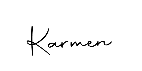 How to make Karmen signature? Autography-DOLnW is a professional autograph style. Create handwritten signature for Karmen name. Karmen signature style 10 images and pictures png