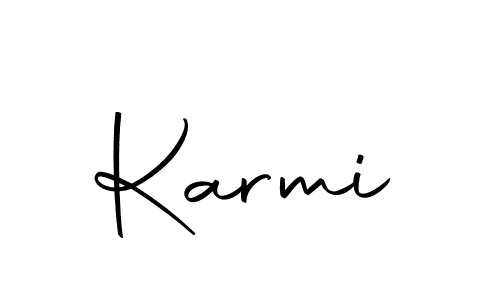 How to make Karmi signature? Autography-DOLnW is a professional autograph style. Create handwritten signature for Karmi name. Karmi signature style 10 images and pictures png