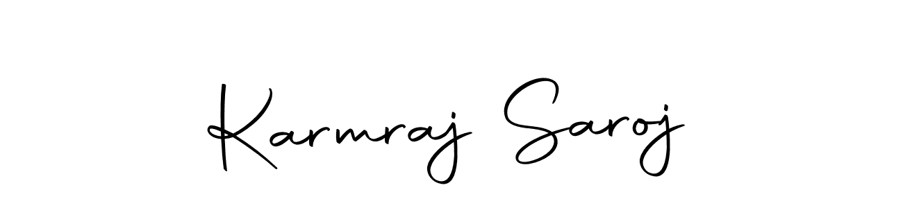 How to make Karmraj Saroj signature? Autography-DOLnW is a professional autograph style. Create handwritten signature for Karmraj Saroj name. Karmraj Saroj signature style 10 images and pictures png