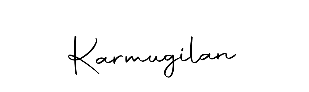 Create a beautiful signature design for name Karmugilan. With this signature (Autography-DOLnW) fonts, you can make a handwritten signature for free. Karmugilan signature style 10 images and pictures png
