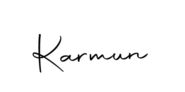 You can use this online signature creator to create a handwritten signature for the name Karmun. This is the best online autograph maker. Karmun signature style 10 images and pictures png