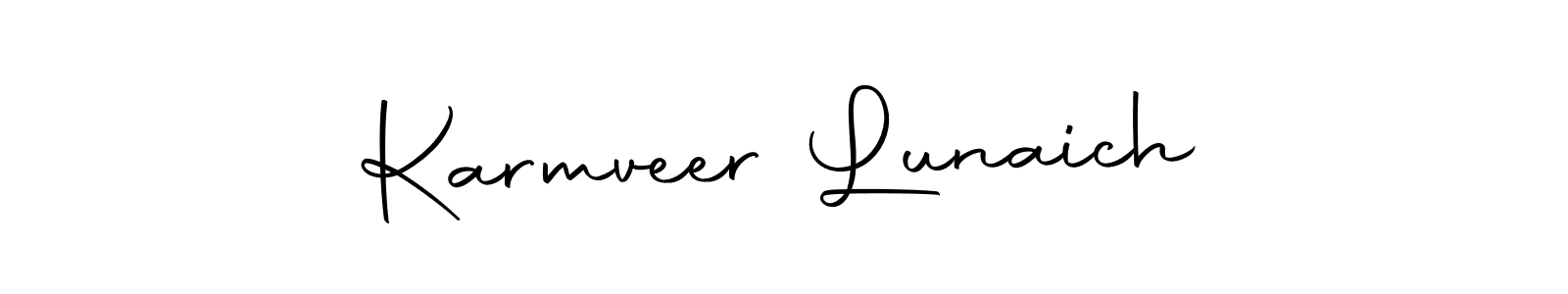 It looks lik you need a new signature style for name Karmveer Lunaich. Design unique handwritten (Autography-DOLnW) signature with our free signature maker in just a few clicks. Karmveer Lunaich signature style 10 images and pictures png