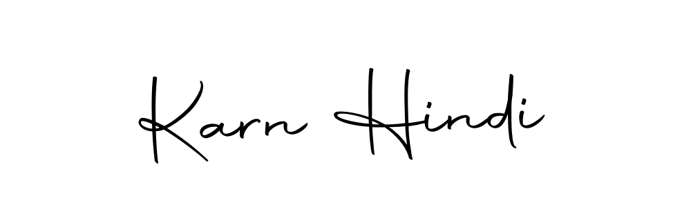 Make a beautiful signature design for name Karn Hindi. With this signature (Autography-DOLnW) style, you can create a handwritten signature for free. Karn Hindi signature style 10 images and pictures png