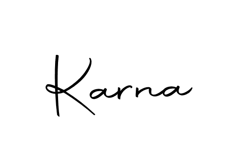 Create a beautiful signature design for name Karna. With this signature (Autography-DOLnW) fonts, you can make a handwritten signature for free. Karna signature style 10 images and pictures png