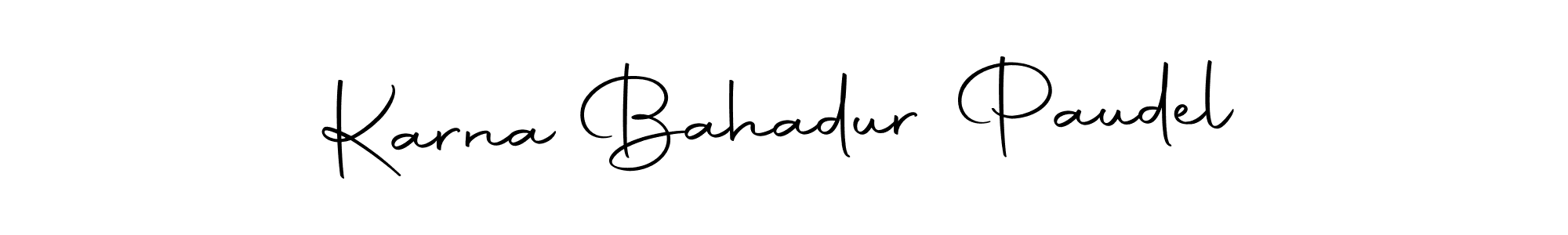 Use a signature maker to create a handwritten signature online. With this signature software, you can design (Autography-DOLnW) your own signature for name Karna Bahadur Paudel. Karna Bahadur Paudel signature style 10 images and pictures png