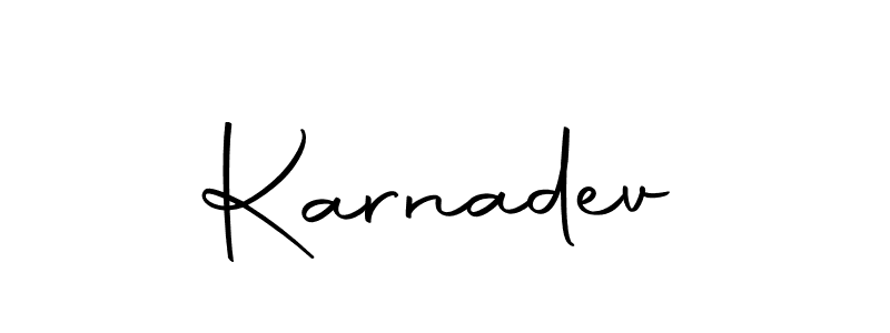 Make a beautiful signature design for name Karnadev. Use this online signature maker to create a handwritten signature for free. Karnadev signature style 10 images and pictures png