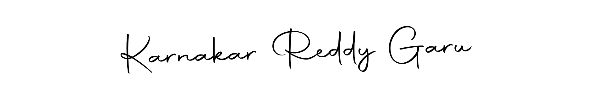Create a beautiful signature design for name Karnakar Reddy Garu. With this signature (Autography-DOLnW) fonts, you can make a handwritten signature for free. Karnakar Reddy Garu signature style 10 images and pictures png
