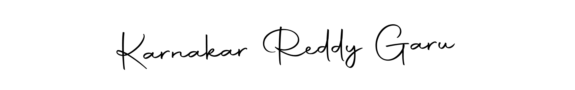 Create a beautiful signature design for name Karnakar Reddy Garu. With this signature (Autography-DOLnW) fonts, you can make a handwritten signature for free. Karnakar Reddy Garu signature style 10 images and pictures png