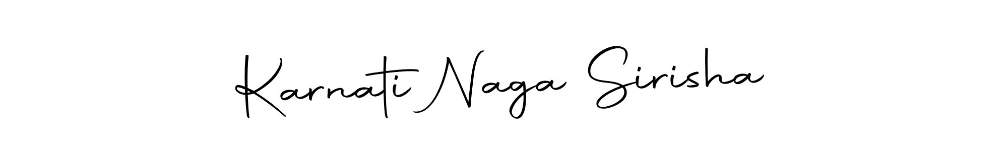 Also we have Karnati Naga Sirisha name is the best signature style. Create professional handwritten signature collection using Autography-DOLnW autograph style. Karnati Naga Sirisha signature style 10 images and pictures png