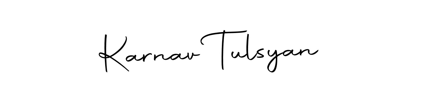 You can use this online signature creator to create a handwritten signature for the name Karnav Tulsyan. This is the best online autograph maker. Karnav Tulsyan signature style 10 images and pictures png