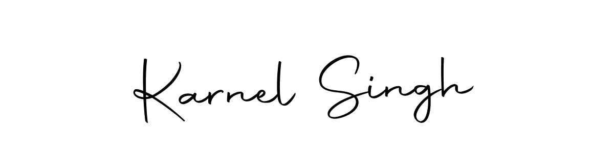 Karnel Singh stylish signature style. Best Handwritten Sign (Autography-DOLnW) for my name. Handwritten Signature Collection Ideas for my name Karnel Singh. Karnel Singh signature style 10 images and pictures png