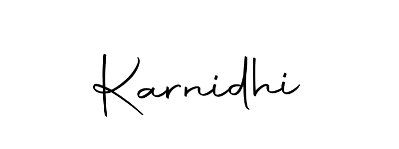 You should practise on your own different ways (Autography-DOLnW) to write your name (Karnidhi) in signature. don't let someone else do it for you. Karnidhi signature style 10 images and pictures png