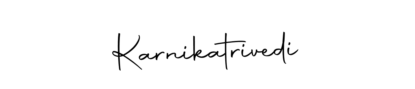 This is the best signature style for the Karnikatrivedi name. Also you like these signature font (Autography-DOLnW). Mix name signature. Karnikatrivedi signature style 10 images and pictures png