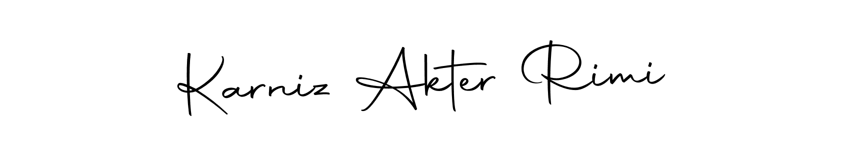 Here are the top 10 professional signature styles for the name Karniz Akter Rimi. These are the best autograph styles you can use for your name. Karniz Akter Rimi signature style 10 images and pictures png