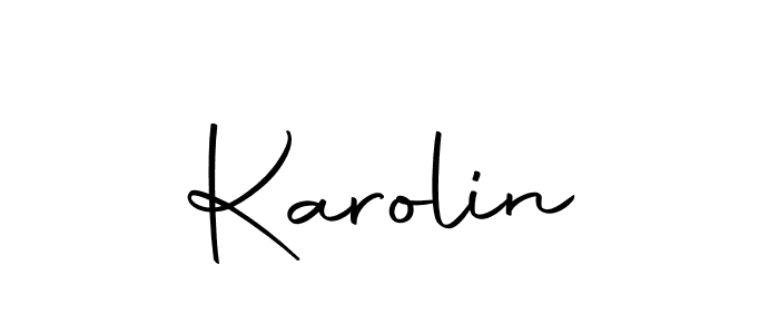 Karolin stylish signature style. Best Handwritten Sign (Autography-DOLnW) for my name. Handwritten Signature Collection Ideas for my name Karolin. Karolin signature style 10 images and pictures png