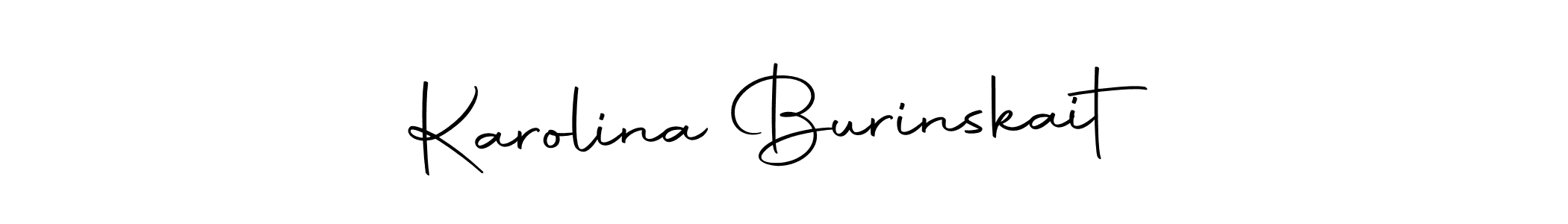 How to make Karolina Burinskaitė signature? Autography-DOLnW is a professional autograph style. Create handwritten signature for Karolina Burinskaitė name. Karolina Burinskaitė signature style 10 images and pictures png