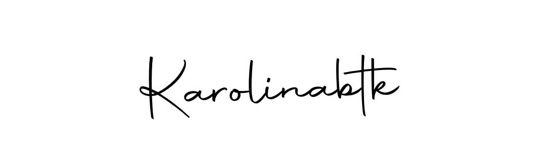 Make a beautiful signature design for name Karolinabtk. With this signature (Autography-DOLnW) style, you can create a handwritten signature for free. Karolinabtk signature style 10 images and pictures png