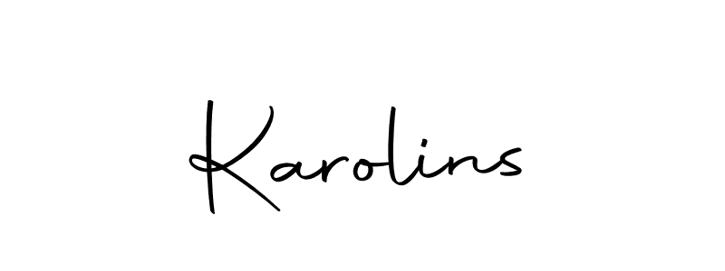 Karolins stylish signature style. Best Handwritten Sign (Autography-DOLnW) for my name. Handwritten Signature Collection Ideas for my name Karolins. Karolins signature style 10 images and pictures png