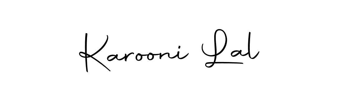 Design your own signature with our free online signature maker. With this signature software, you can create a handwritten (Autography-DOLnW) signature for name Karooni Lal. Karooni Lal signature style 10 images and pictures png