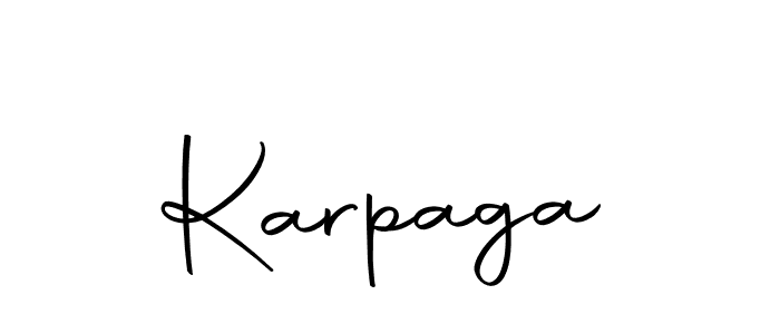 Design your own signature with our free online signature maker. With this signature software, you can create a handwritten (Autography-DOLnW) signature for name Karpaga. Karpaga signature style 10 images and pictures png