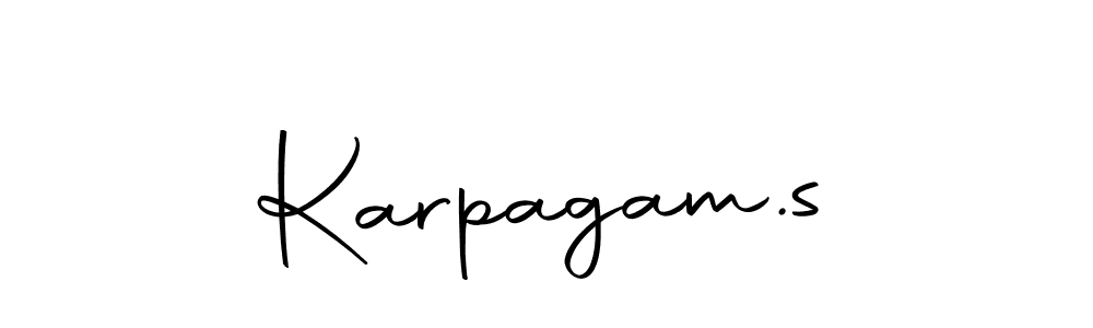 How to make Karpagam.s name signature. Use Autography-DOLnW style for creating short signs online. This is the latest handwritten sign. Karpagam.s signature style 10 images and pictures png