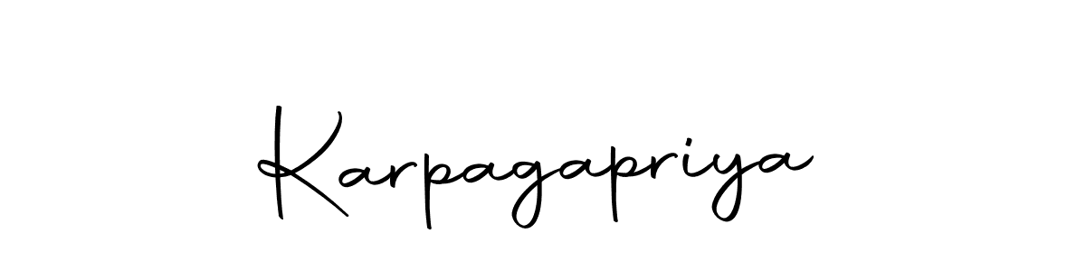 How to make Karpagapriya name signature. Use Autography-DOLnW style for creating short signs online. This is the latest handwritten sign. Karpagapriya signature style 10 images and pictures png