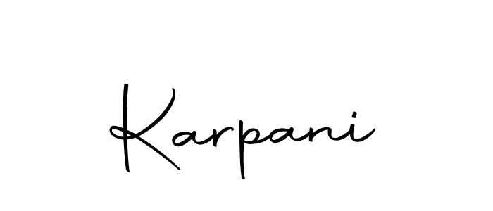 You should practise on your own different ways (Autography-DOLnW) to write your name (Karpani) in signature. don't let someone else do it for you. Karpani signature style 10 images and pictures png