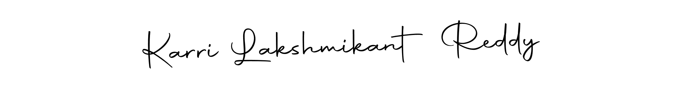 Design your own signature with our free online signature maker. With this signature software, you can create a handwritten (Autography-DOLnW) signature for name Karri Lakshmikant Reddy. Karri Lakshmikant Reddy signature style 10 images and pictures png