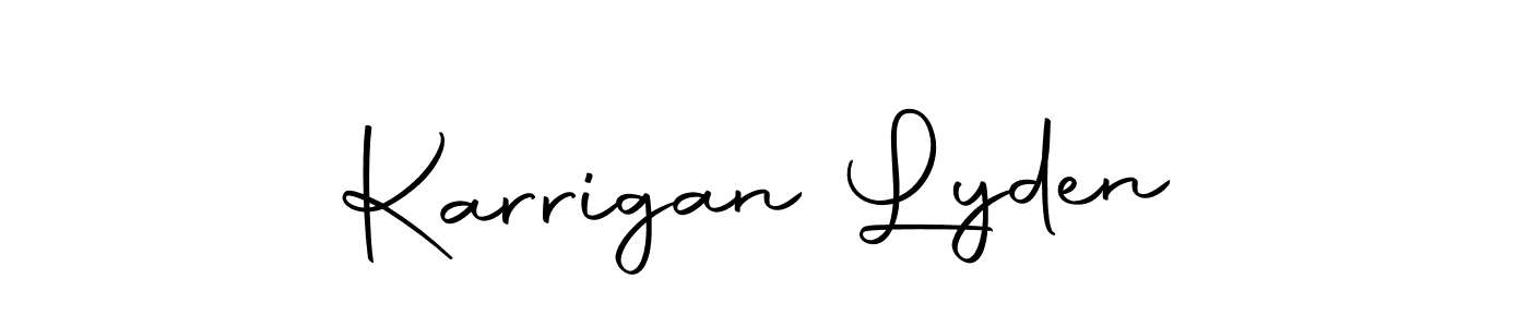 Here are the top 10 professional signature styles for the name Karrigan Lyden. These are the best autograph styles you can use for your name. Karrigan Lyden signature style 10 images and pictures png