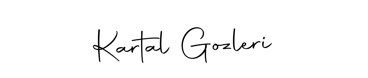 How to make Kartal Gozleri name signature. Use Autography-DOLnW style for creating short signs online. This is the latest handwritten sign. Kartal Gozleri signature style 10 images and pictures png