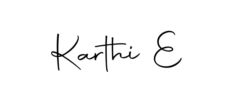 It looks lik you need a new signature style for name Karthi E. Design unique handwritten (Autography-DOLnW) signature with our free signature maker in just a few clicks. Karthi E signature style 10 images and pictures png