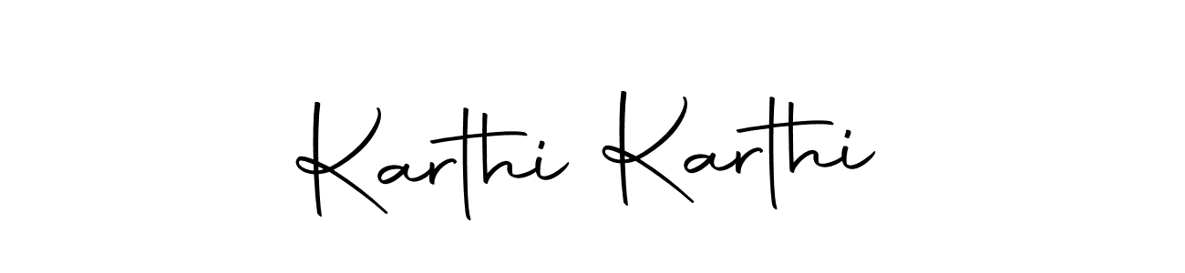 How to make Karthi Karthi name signature. Use Autography-DOLnW style for creating short signs online. This is the latest handwritten sign. Karthi Karthi signature style 10 images and pictures png