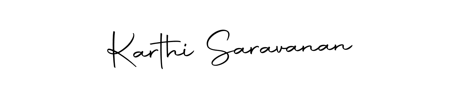 Create a beautiful signature design for name Karthi Saravanan. With this signature (Autography-DOLnW) fonts, you can make a handwritten signature for free. Karthi Saravanan signature style 10 images and pictures png