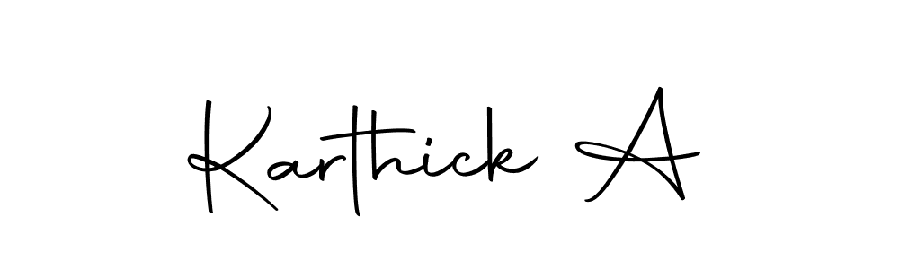 Similarly Autography-DOLnW is the best handwritten signature design. Signature creator online .You can use it as an online autograph creator for name Karthick A. Karthick A signature style 10 images and pictures png
