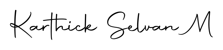 It looks like you need a new signature style for name Karthick Selvan M. Design unique handwritten (Autography-DOLnW) signature with our free signature maker in just a few clicks. Karthick Selvan M signature style 10 images and pictures png