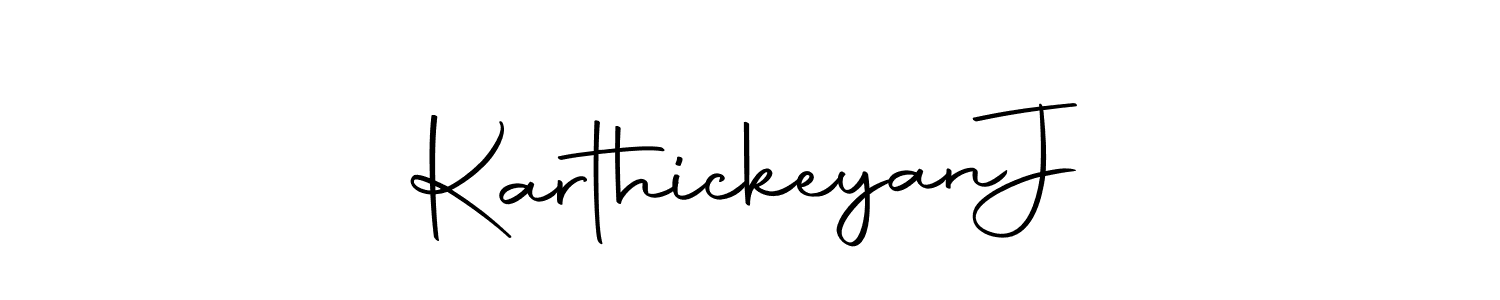 How to make Karthickeyan  J signature? Autography-DOLnW is a professional autograph style. Create handwritten signature for Karthickeyan  J name. Karthickeyan  J signature style 10 images and pictures png