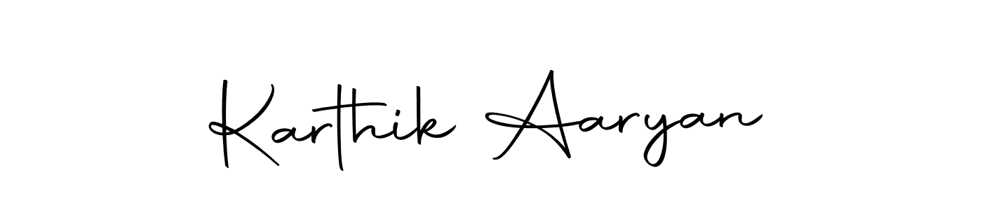 Design your own signature with our free online signature maker. With this signature software, you can create a handwritten (Autography-DOLnW) signature for name Karthik Aaryan. Karthik Aaryan signature style 10 images and pictures png
