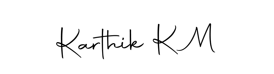 You can use this online signature creator to create a handwritten signature for the name Karthik K M. This is the best online autograph maker. Karthik K M signature style 10 images and pictures png