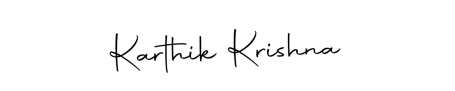 You should practise on your own different ways (Autography-DOLnW) to write your name (Karthik Krishna) in signature. don't let someone else do it for you. Karthik Krishna signature style 10 images and pictures png