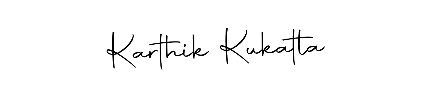 How to make Karthik Kukatla name signature. Use Autography-DOLnW style for creating short signs online. This is the latest handwritten sign. Karthik Kukatla signature style 10 images and pictures png