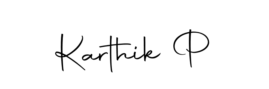 You can use this online signature creator to create a handwritten signature for the name Karthik P. This is the best online autograph maker. Karthik P signature style 10 images and pictures png