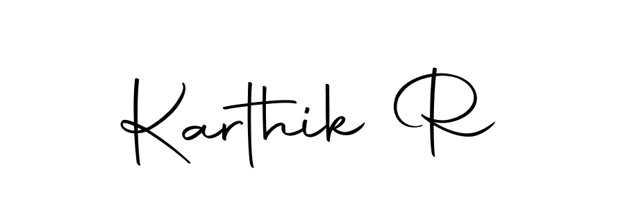 Similarly Autography-DOLnW is the best handwritten signature design. Signature creator online .You can use it as an online autograph creator for name Karthik R. Karthik R signature style 10 images and pictures png